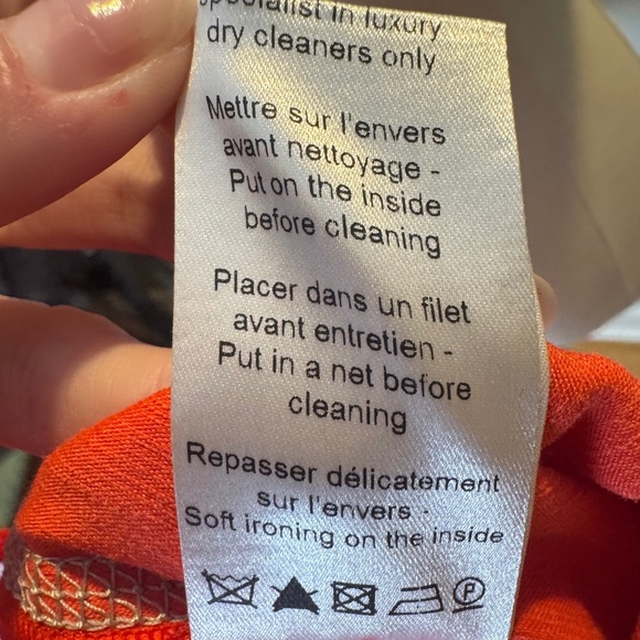 Lanvin Orange Linen Blend Sleeveless Top Size 34 - Picture 11 of 12